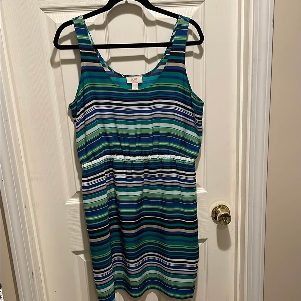 Ann Taylor Loft striped mini dress